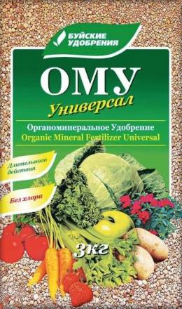 Универсальное удобрение 3 кг ОМУ (N-7%:P-7%:K-8%) БХЗ