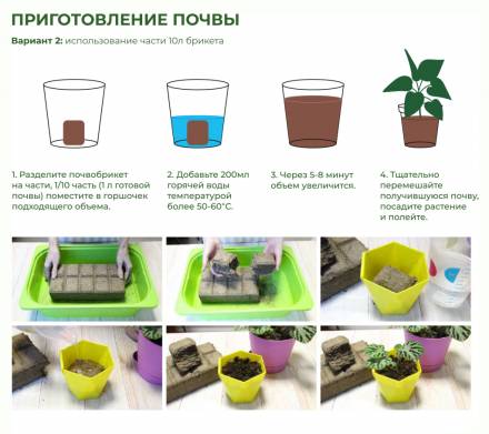 Грунт для петуний 10 л с гидрогелем брикет Дивная петуния БМ