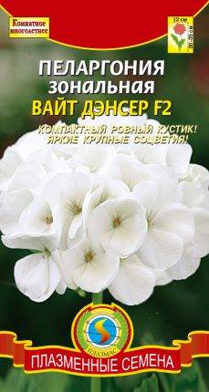 Пеларгония зональная Вайт Дэнсер F2 ПЛ